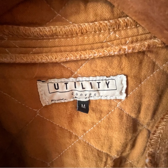 Utility Canvas Quilt Snap Jacket Unisex - Picture 2 of 7